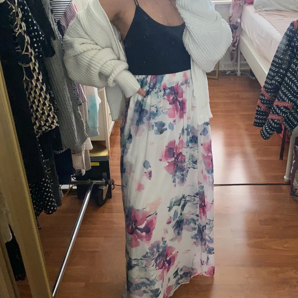 Zara Floral Maxi Skirt